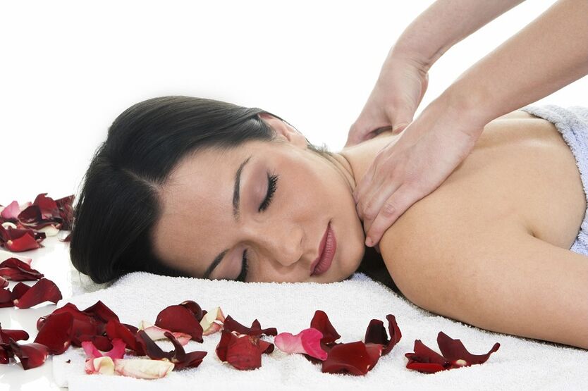 Neck massage for cervical osteochondrosis