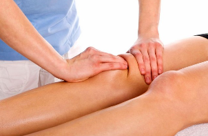 While doing massage of knee osteoarthritis